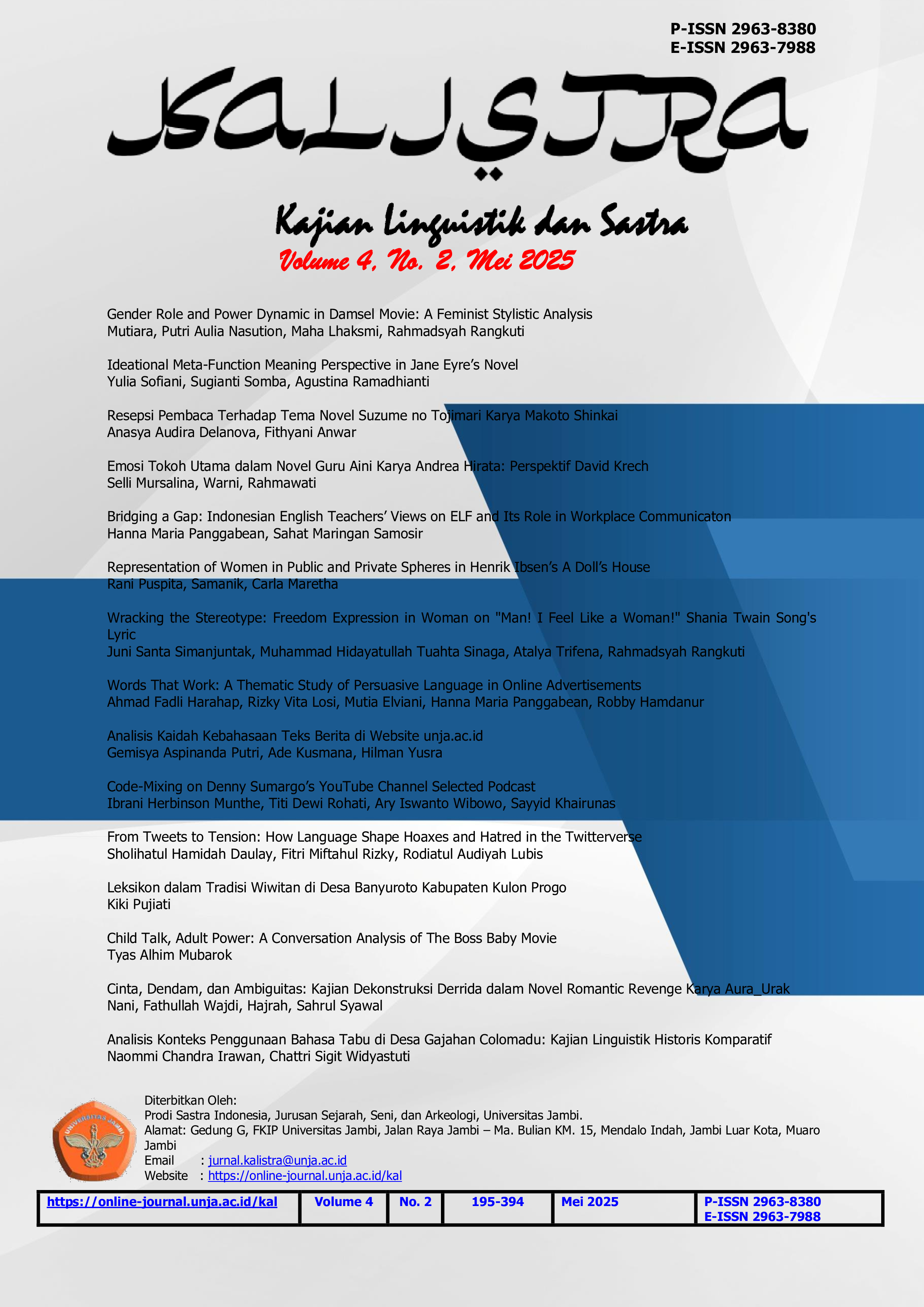 Lihat Vol 4 No 2 (2025): Mei 2025