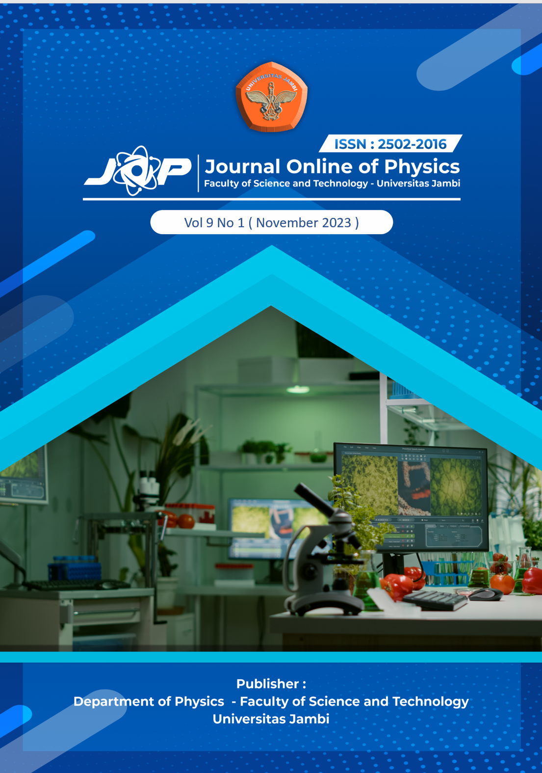 					View Vol. 9 No. 1 (2023): JOP (Journal Online of Physics) Vol 9 No 1
				